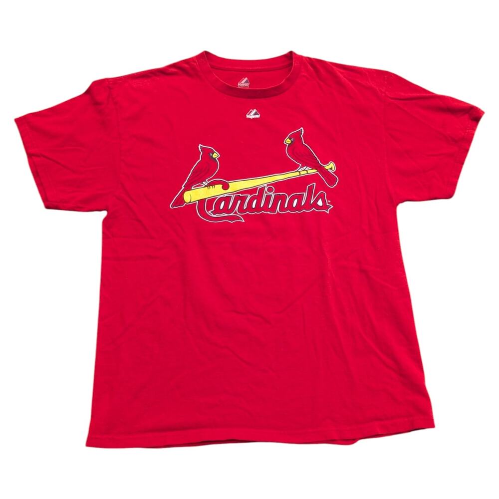 Mid 2000s MLB David Freese St louis Cardinals Baseball Short Sleeve T Shirt